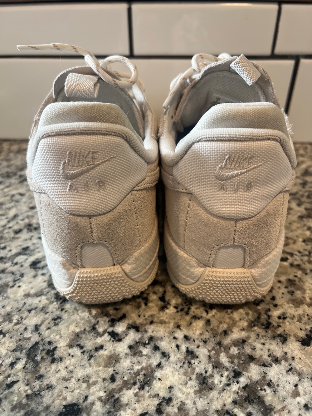 Like New Nike Air Women’s Neutral Beige/Tan Low-Top Sneakers - Picture 5 of 7